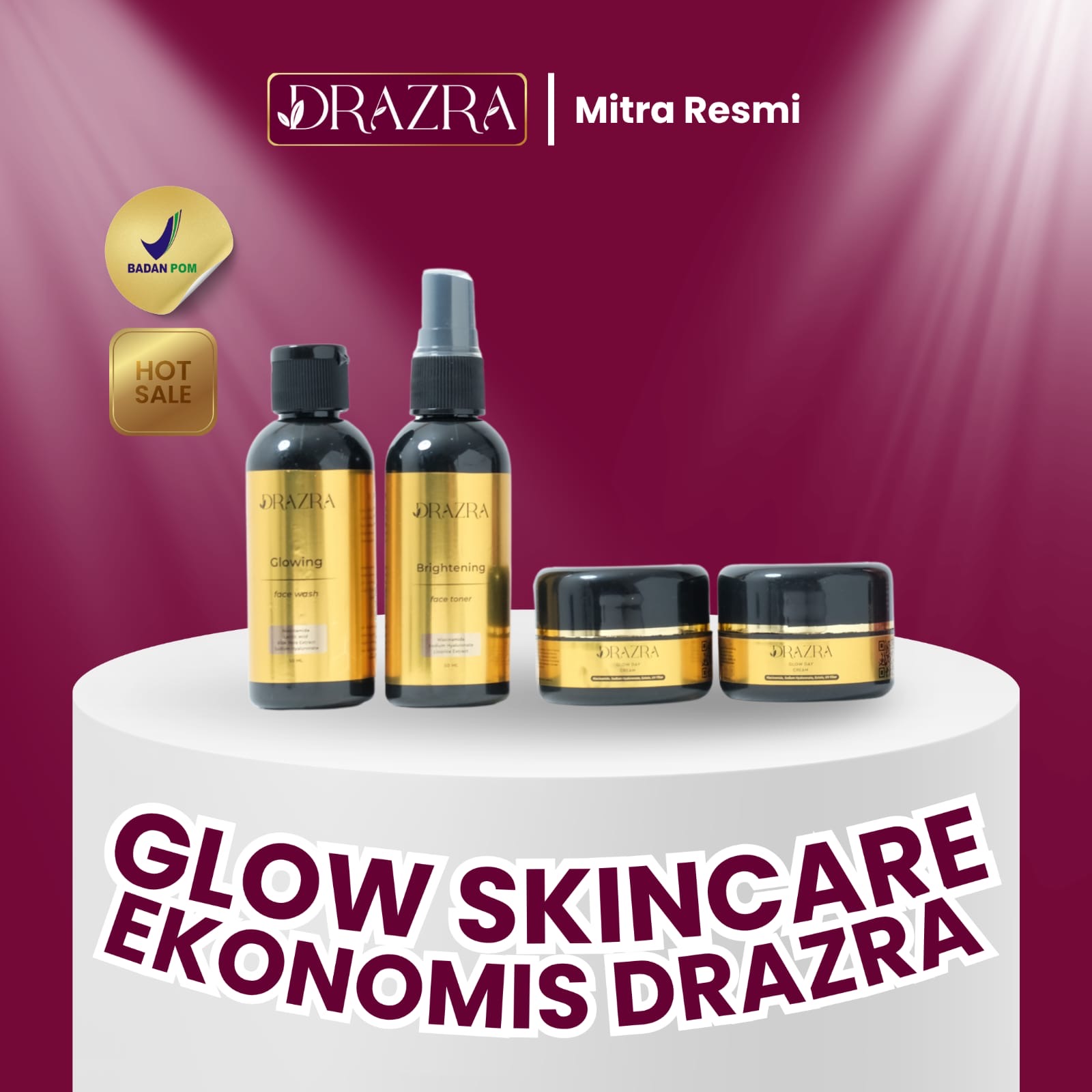 Glow Skincare Premium Burgundy
